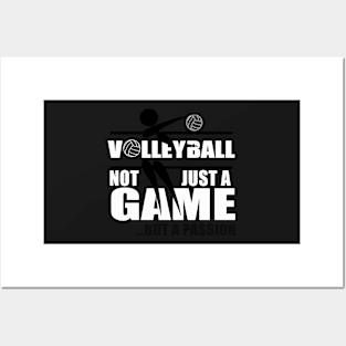 Volleyball Gifts, Not Just a Game, But a Passion Posters and Art